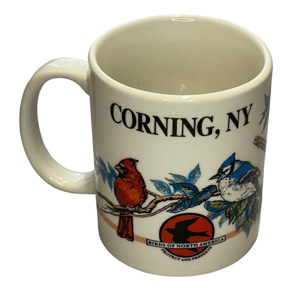 Corning, NY Birds Mug Coffee Cup State Mug